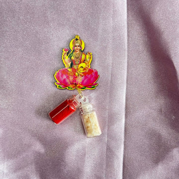 Kumkum chawal bottle set lakshmiji 002