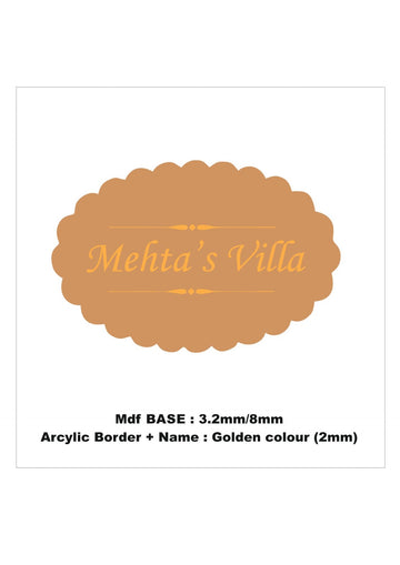 Customise nameplate cutout 007