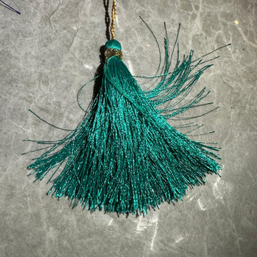 Emerald green tassel