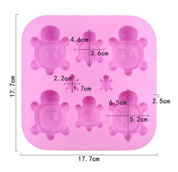 7 cavity turtle mould