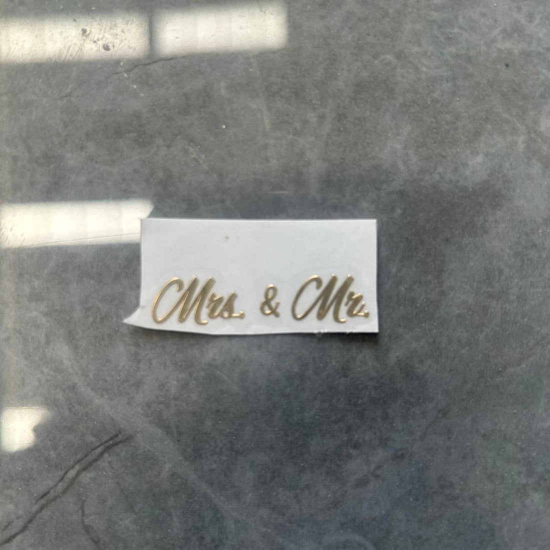 Mr and mrs sticker