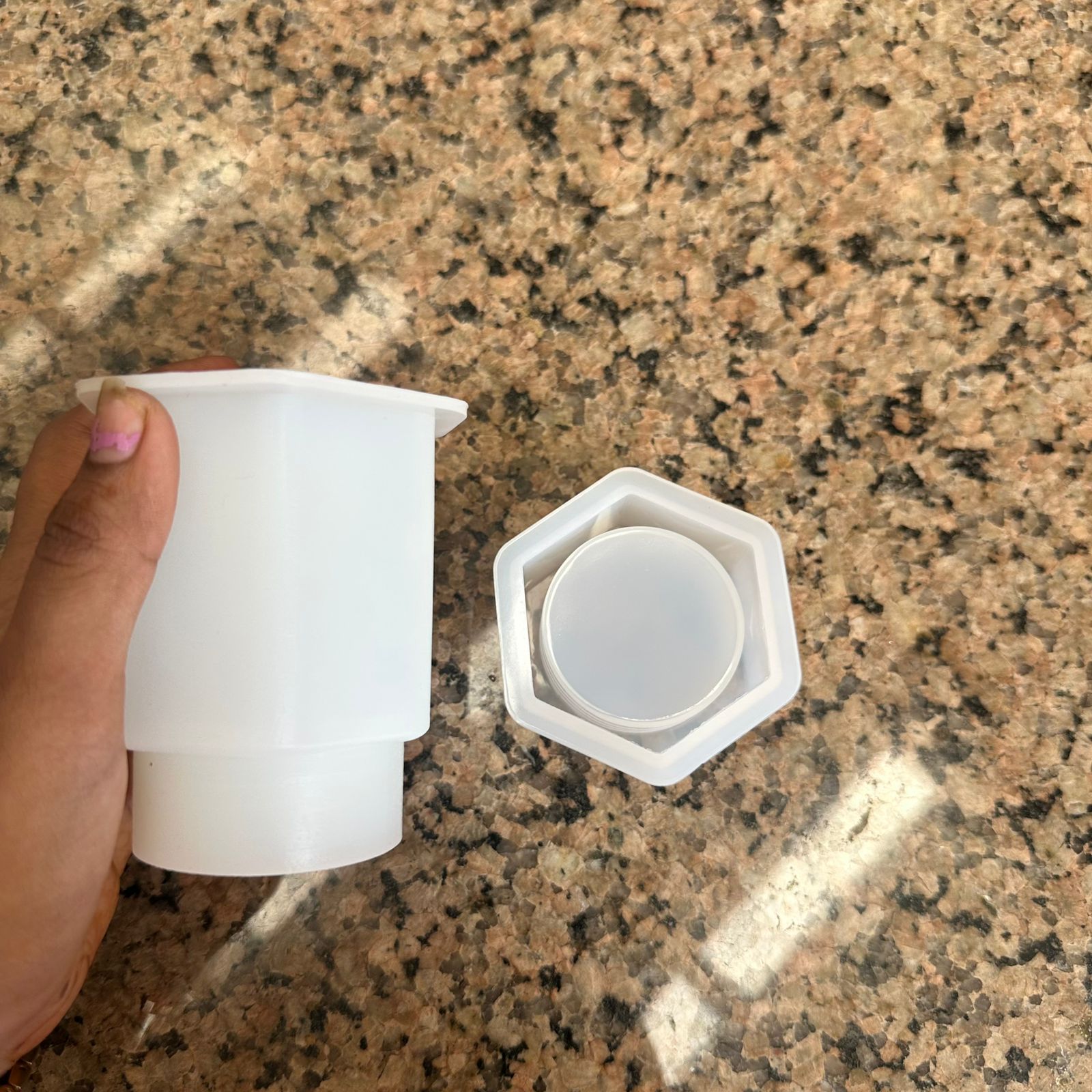 Hexagon storage jar mould