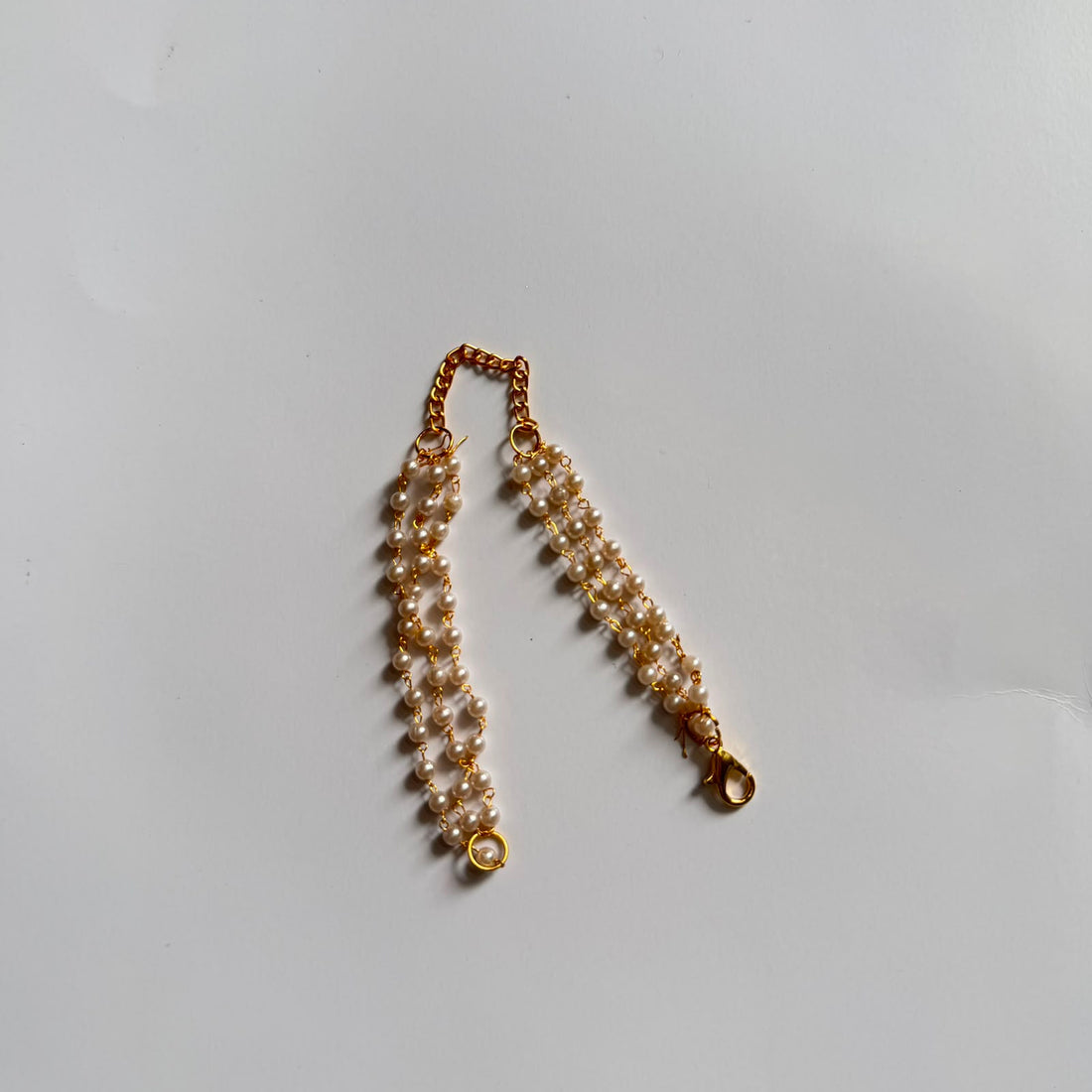 Pearl Rakhi bracelet chain 005