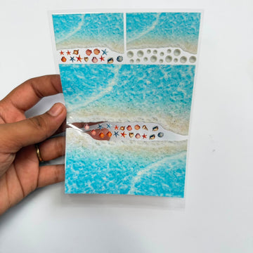 Ocean peel off sticker sheet A6 003