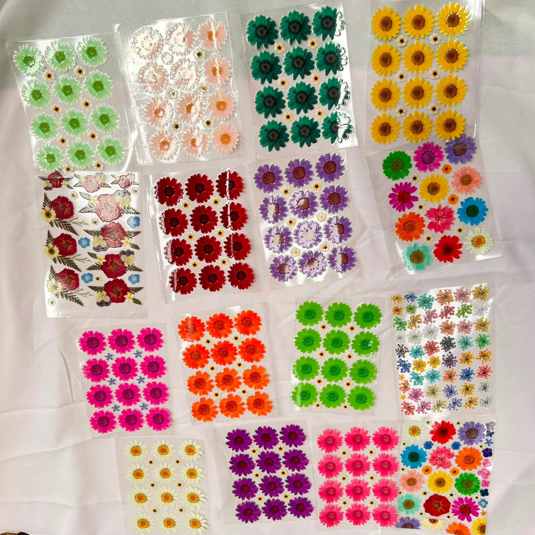 Daisy & flower peel off sheet combo