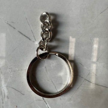 Keychain ring silver 1 pc