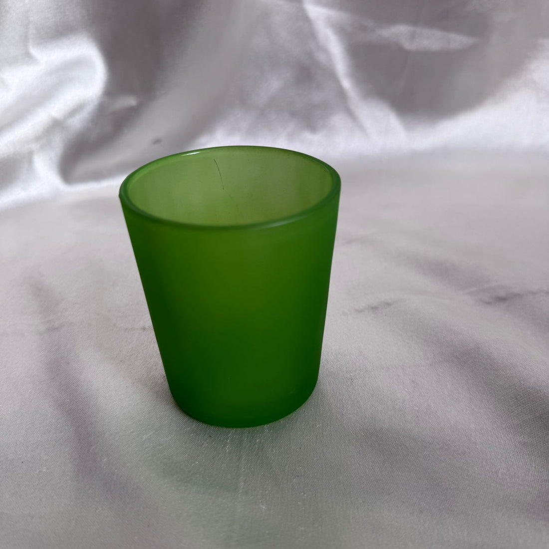 Matte green candle jar