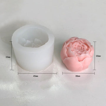3d rose candle mould B