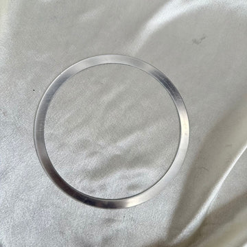 Silver acrylic border ring 17 cms