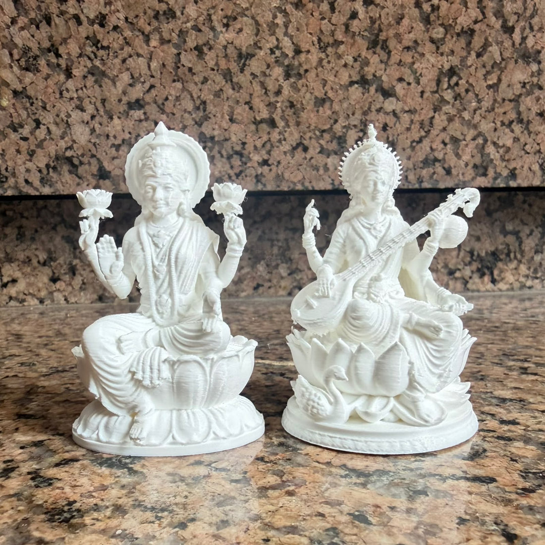 3d miniature Saraswati
