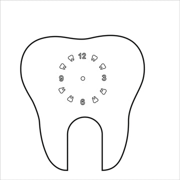 Tooth shape clock set