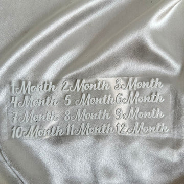 One year baby frame peel off sticker big