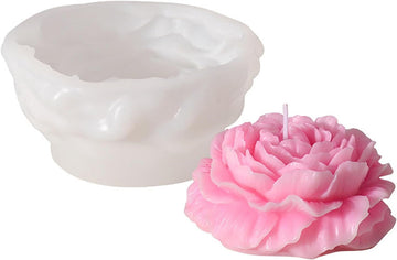 Thin big peony candle mould