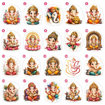 Peel off sticker customise Ganeshji
