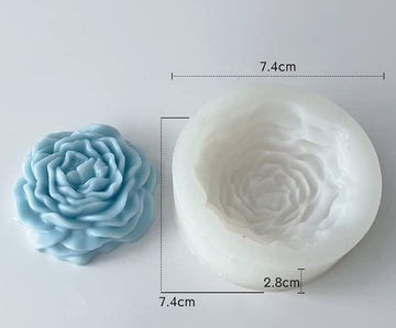 Medium peony candle mould