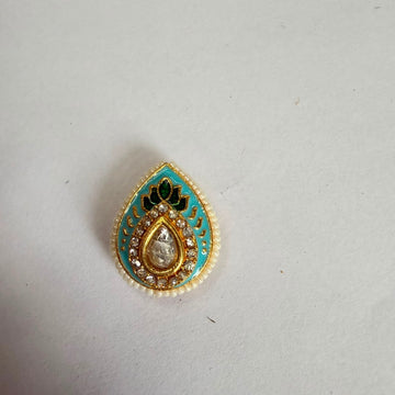 Rakhi drop kundan charm A