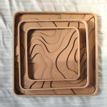 Multilayer geode mdf square