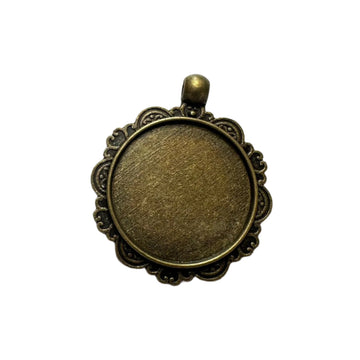 Vintage bezel round Designer 001