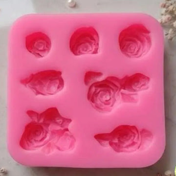 Rose multi cavity flower candle mould