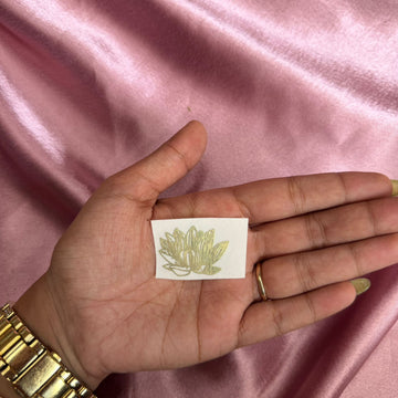 Lotus metal sticker 001