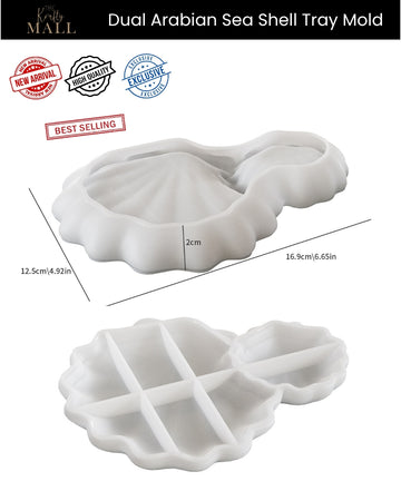Dual arabian sea shell tray mould