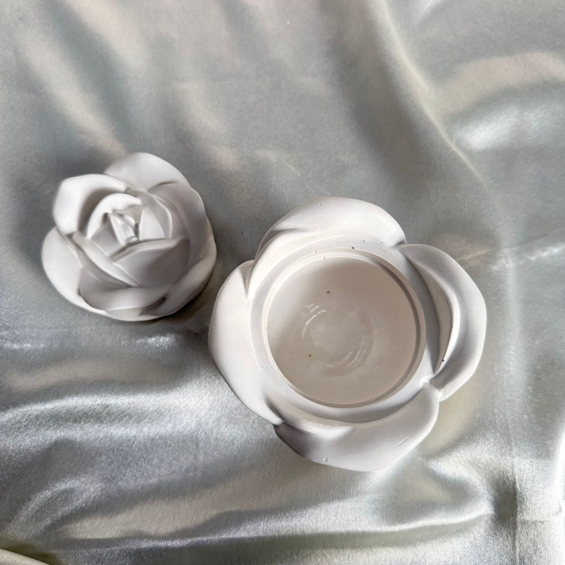 Rose storage candle jar