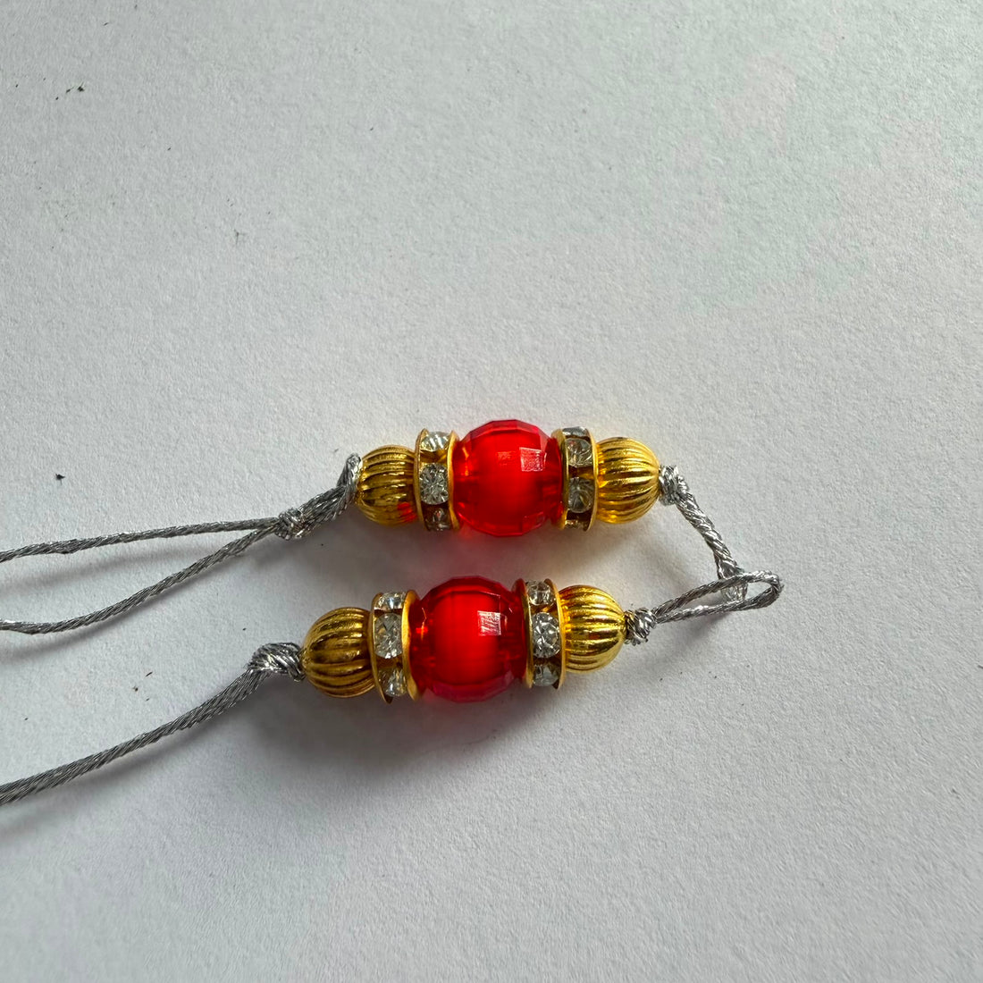 Ready Rakhi thread silver 004