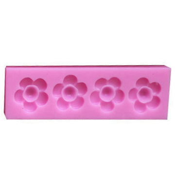 4 cavity flower candle mould 001