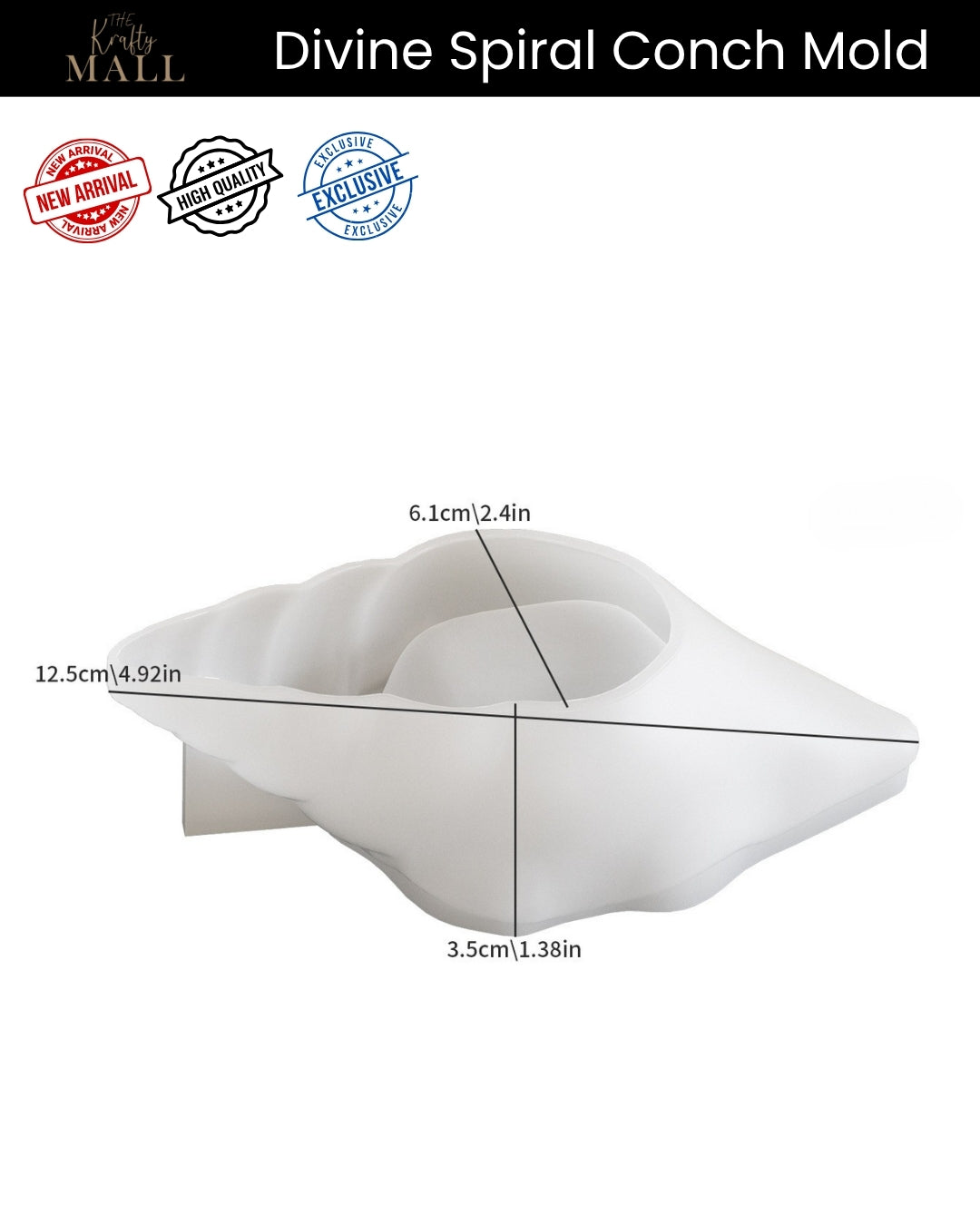 Divine spiral conch mould