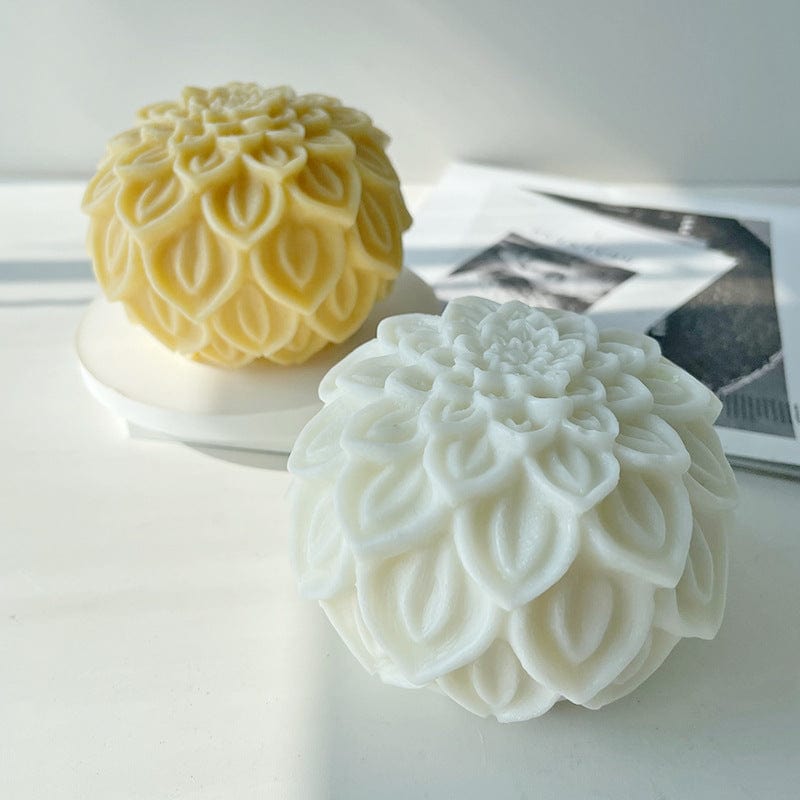 Lotus ball candle mould