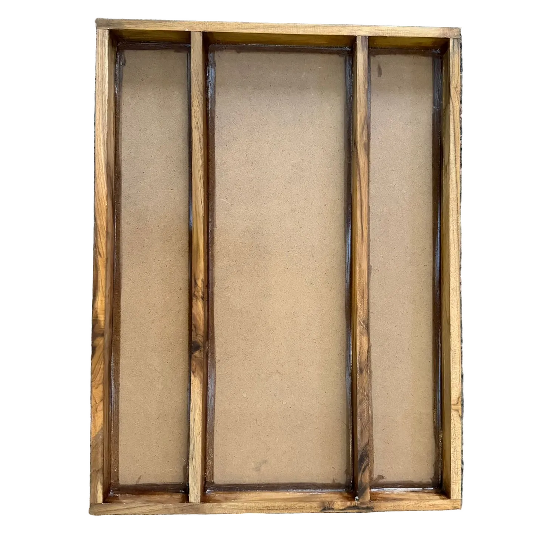 Teak wood frame 3 partition 18"*24"