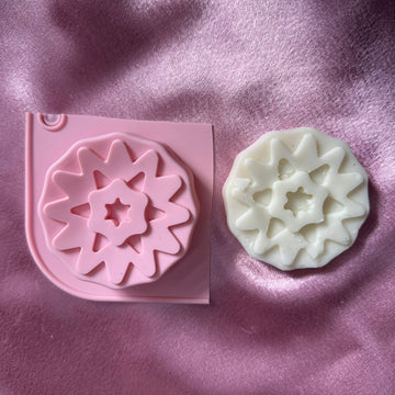 Snowflake Christmas candle mould C8