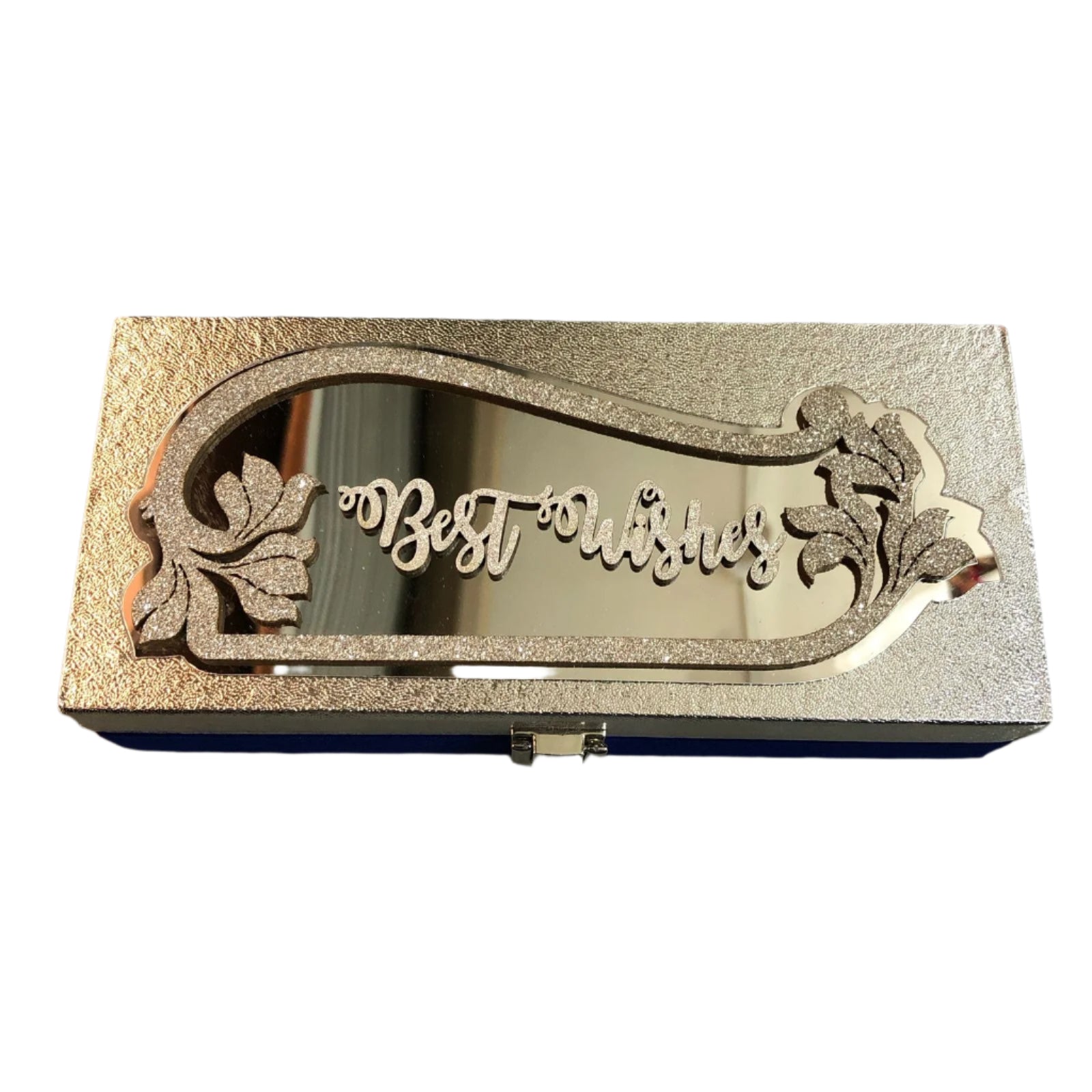Designer rakhi packing box silver