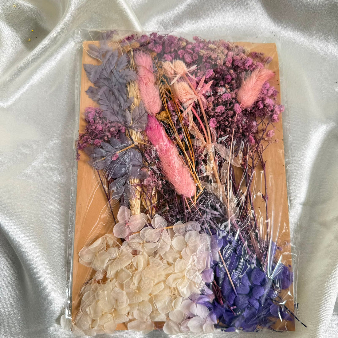 Dry flower pack pink - purple
