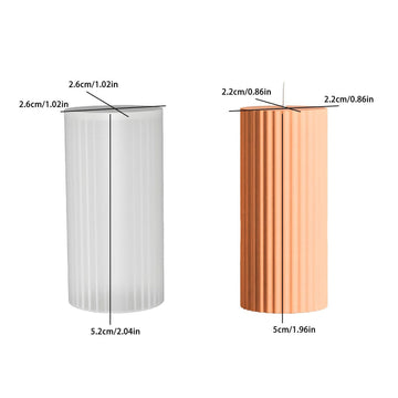 Stripe candle mould