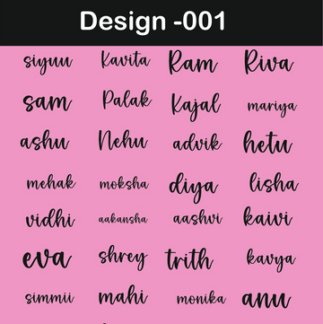 Rakhi peel off sticker customise A6 sheet