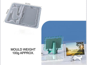 Rectangle agate frame with stand mould