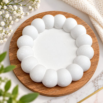 Bubble round concrete plate