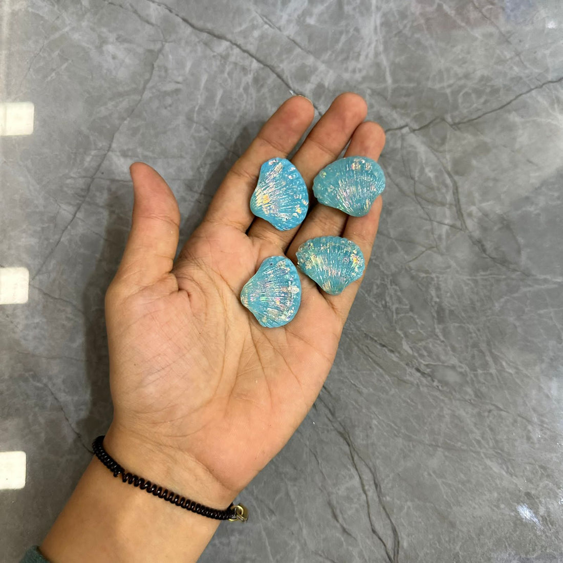 Miniature small shells blue