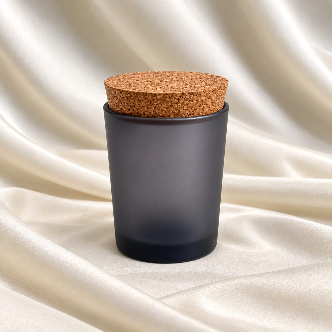 Candle jar with cork lid 002
