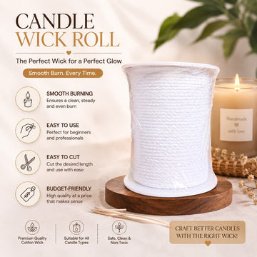 Candle wick roll