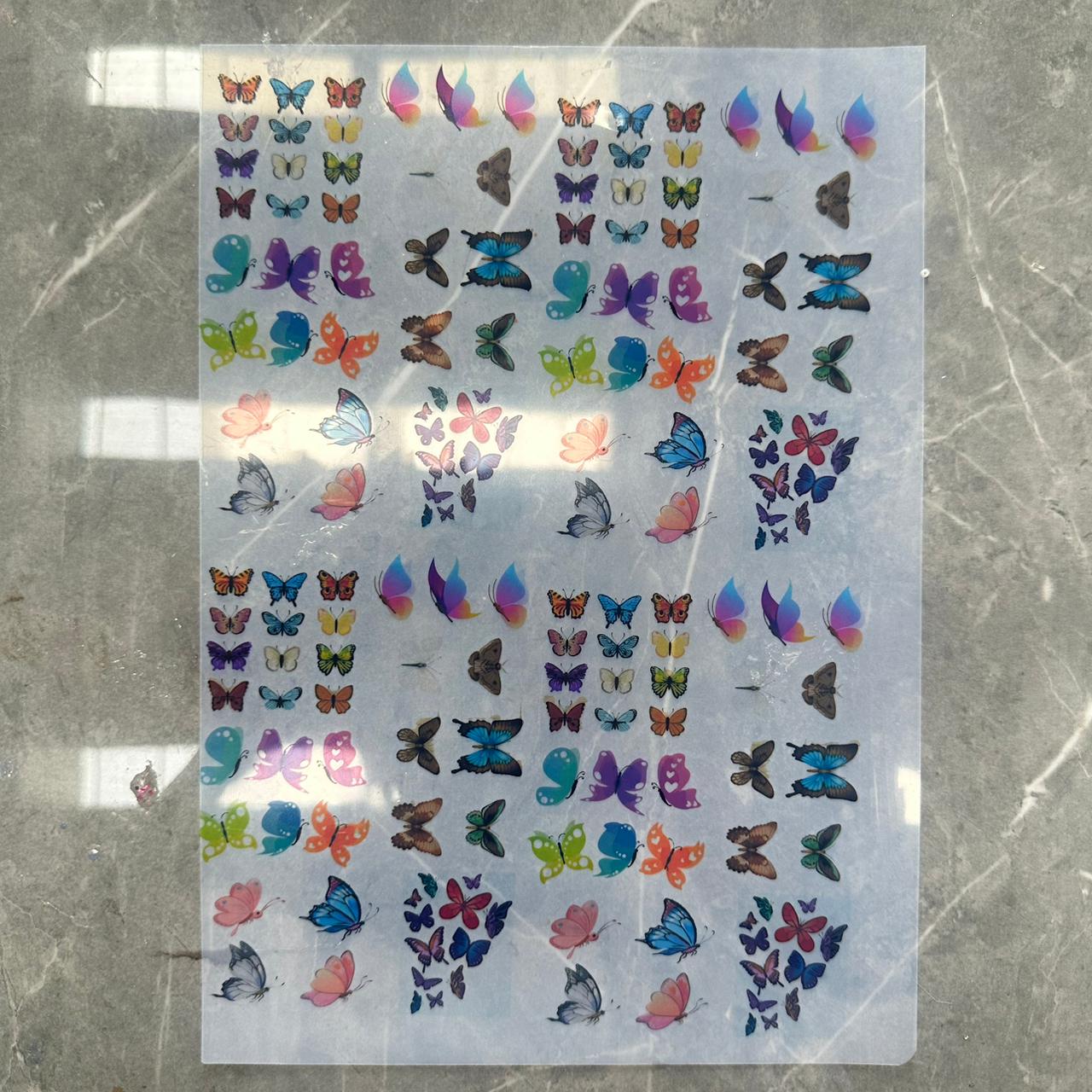 Mix butterfly insert sheet