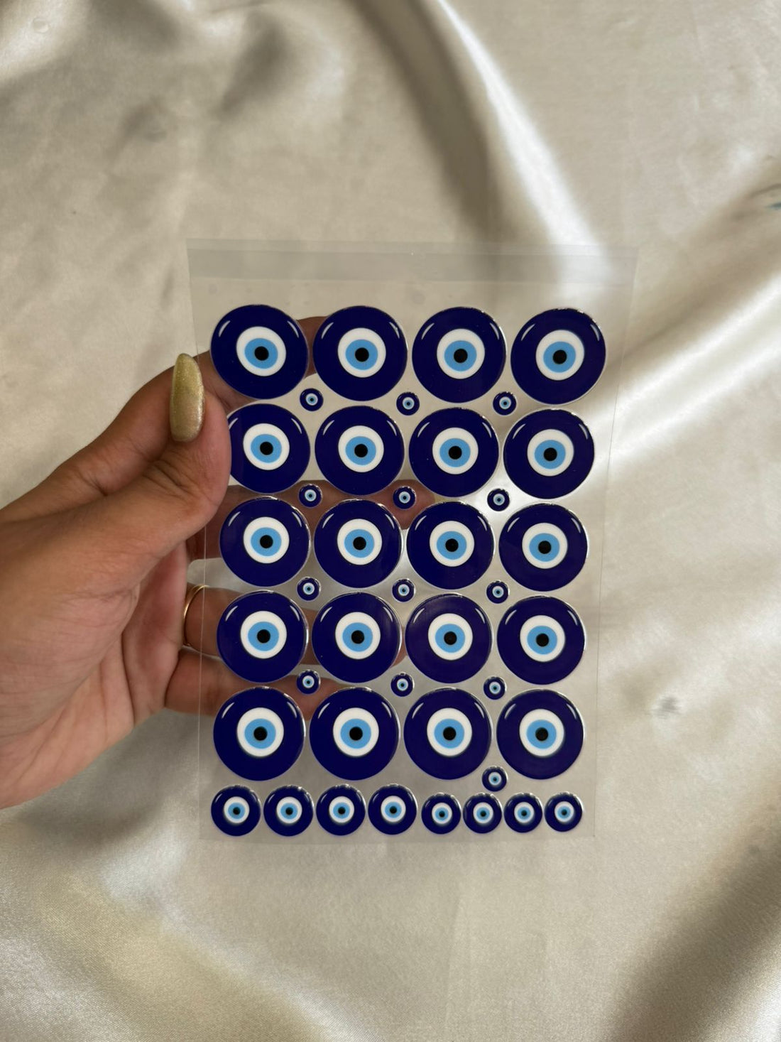 Evil eye peel off sticker