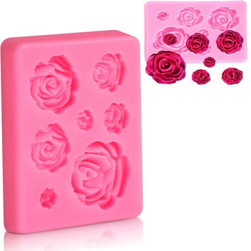 7 cavity rose mould