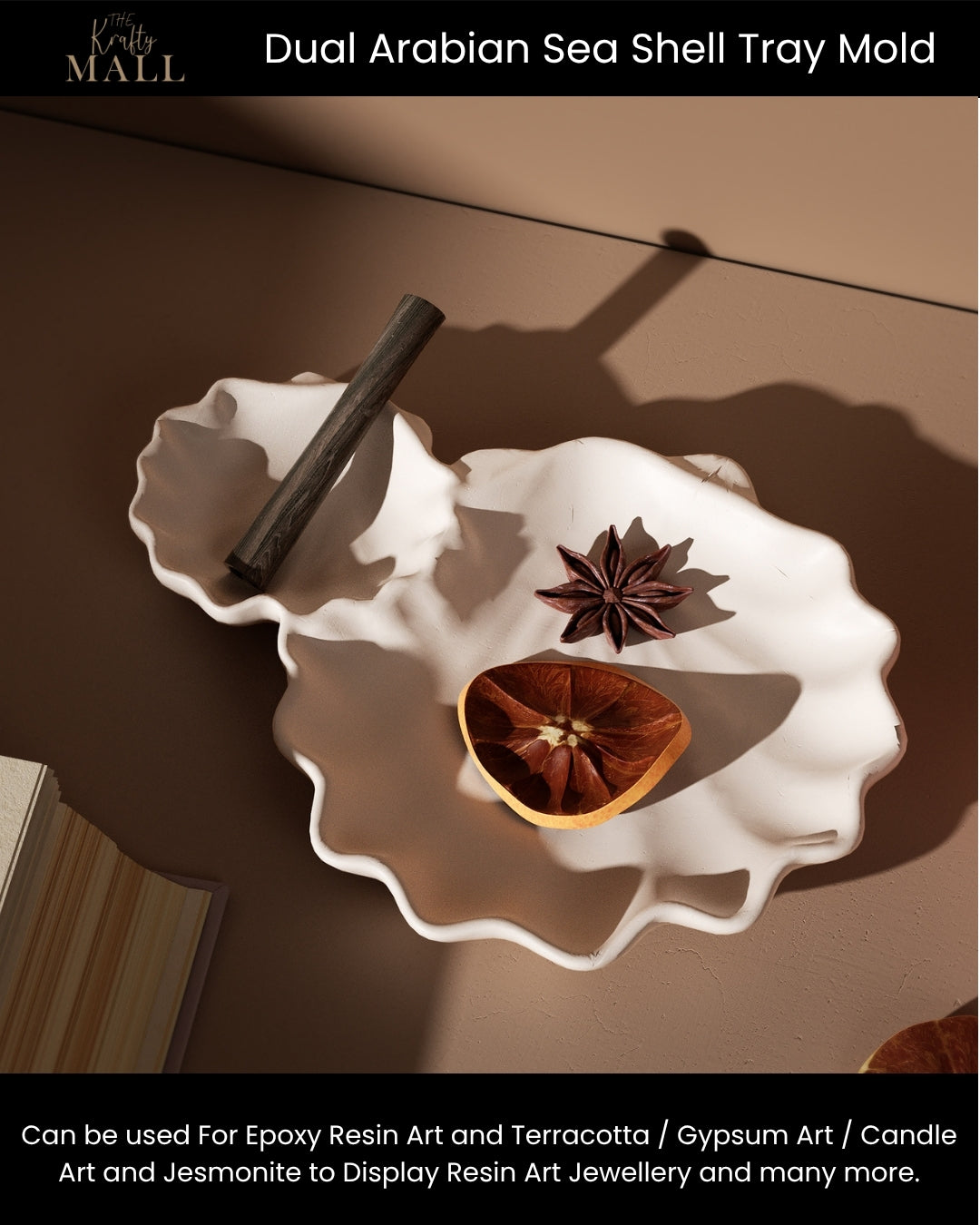 Dual arabian sea shell tray mould