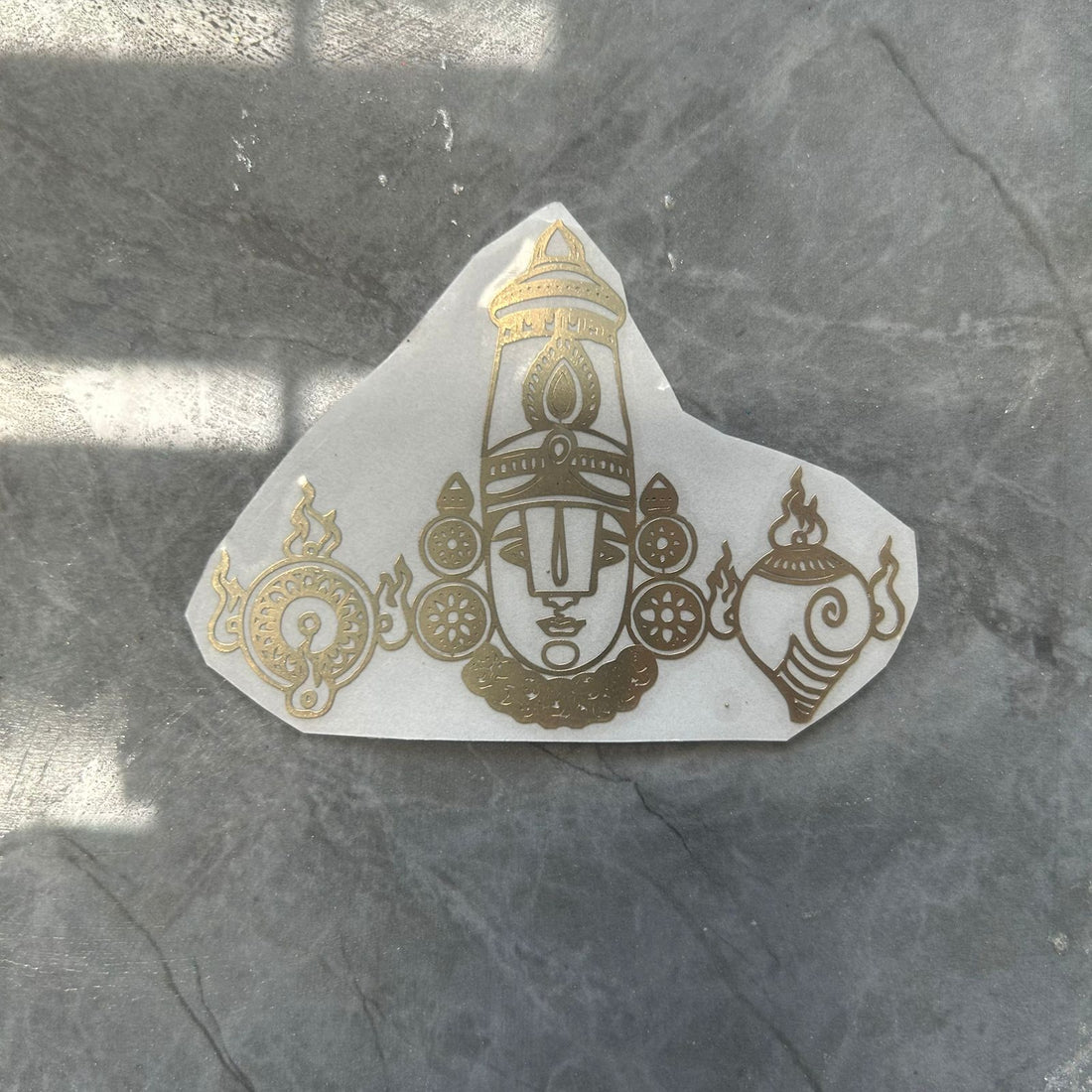 Tirupati balaji metal sticker