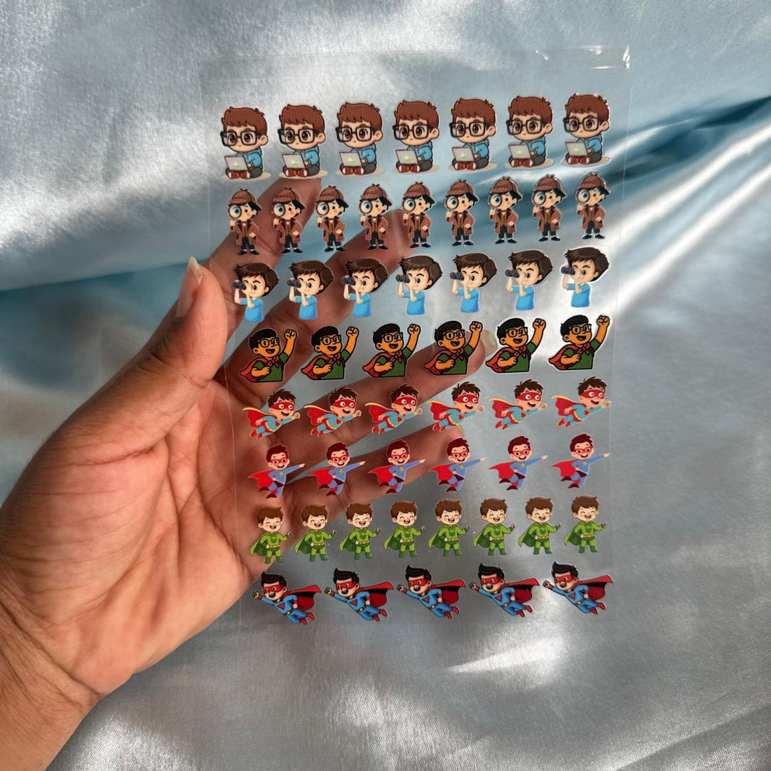 Cartoon peel off sticker sheet 001