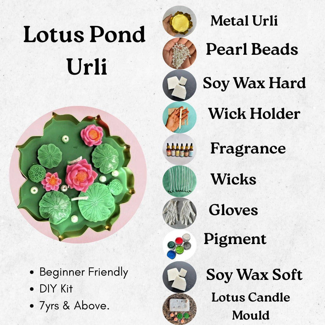 Lotus pond candle kit