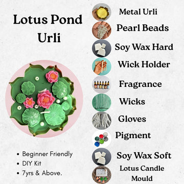 Lotus pond candle kit