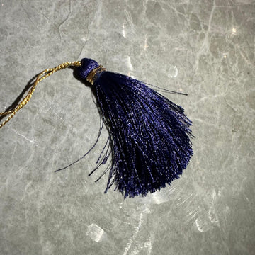 Navy blue tassel